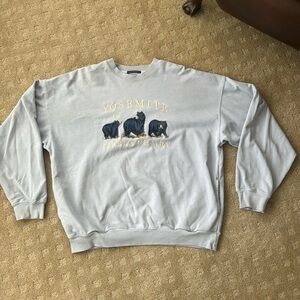 Brandy Melville light blue oversized light blue Yosemite sweatshirt